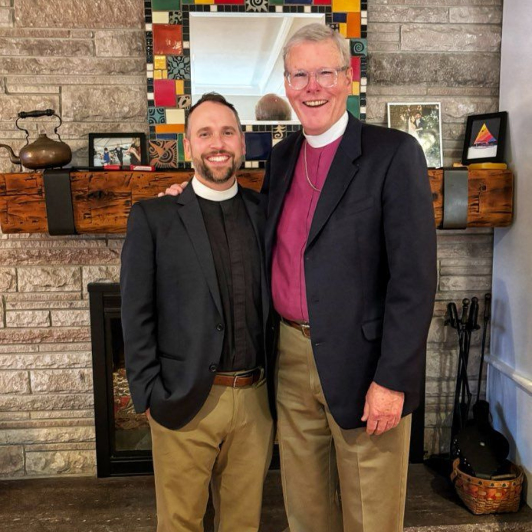 The Rev. Nick Myers and the Rt. Rev. Robert O'Neiill